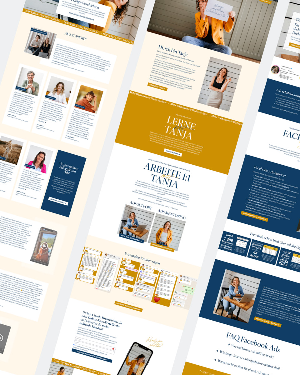 Tanja Stumpf MockUp Website